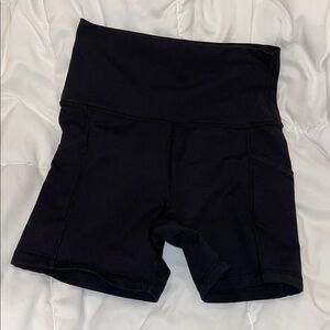 aerie Black High-Waist Bike Shorts